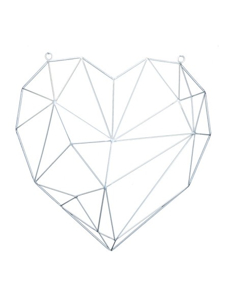 Contorno corazón de metal con ojales para la decoración de espacios en hoteles y escaparates en tiendas
