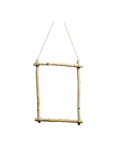 Marco de madera rectangular con percha para la decoración de espacios en hoteles y escaparates en tiendas 2
