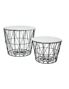 Cestas de metal circular para la decoración de espacios en hoteles y escaparates en tiendas 2