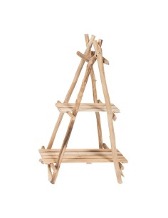 Estante de madera plegable para el interior de espacios de tiendas o comercios 2
