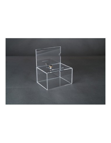 Caja de loteria acrílica para el interior o escaparates de espacios de tiendas o comercios