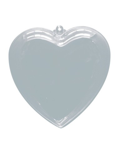 Corazón acrílico decorativo para el interior o escaparates de espacios de tiendas o comercios