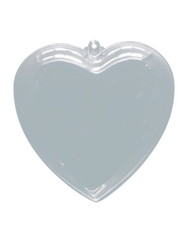Corazón acrílico decorativo para el interior o escaparates de espacios de tiendas o comercios