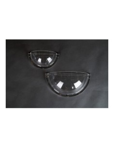 Semi-esfera acrílica expositor para pared para el interior o escaparates de espacios de tiendas o comercios 2