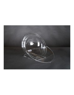 Semi-esfera con base de apoyo y tapa para el interior o escaparates de espacios de tiendas o comercios 2
