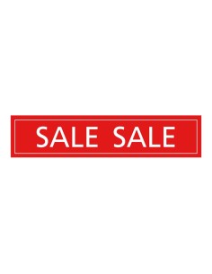 Pegatina con impresión sale para los escaparates de rebajas 2
