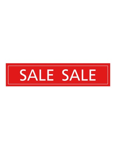 Pegatina con impresión sale para los escaparates de rebajas
