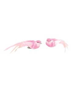 Pájaros con clip para la decoración de verano en escaparates de tiendas o comercios 2