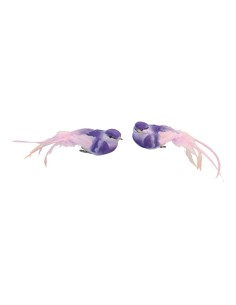 Pájaros con clip para la decoración de verano en escaparates de tiendas o comercios 2