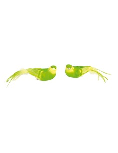 Pájaros con clip para la decoración de verano en escaparates de tiendas o comercios 2