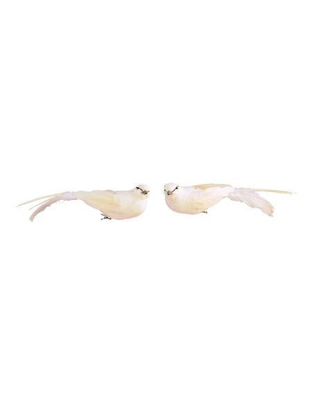 Pájaros con clip para la decoración de verano en escaparates de tiendas o comercios