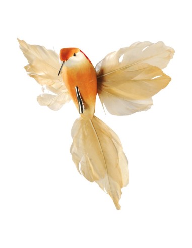 Colibrí con pinza para la decoración de verano en escaparates de tiendas o comercios