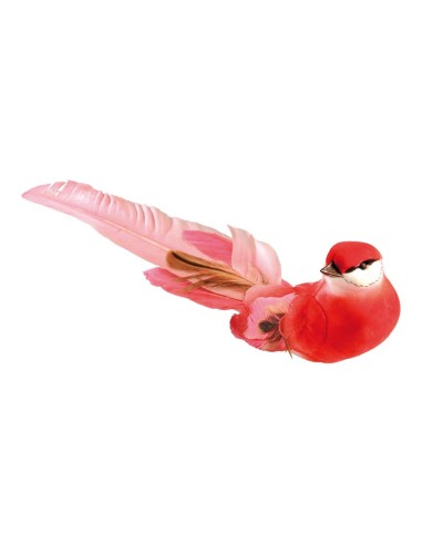 Pájaro con clip para la decoración de verano en escaparates de tiendas o comercios