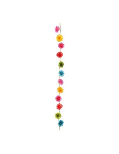 Guirnalda de gerberas para la decoración de verano en escaparates de tiendas o comercios 2