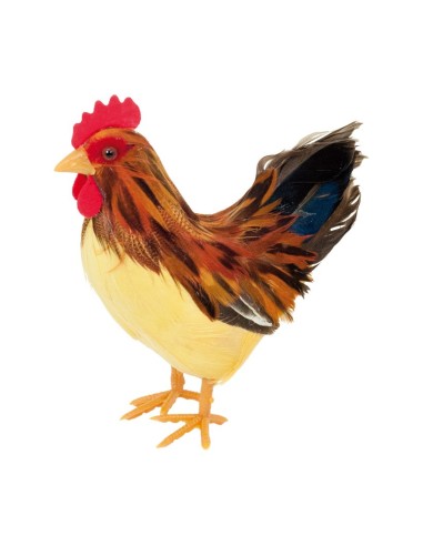 Gallina de pie para la decoración de verano en escaparates de tiendas o comercios