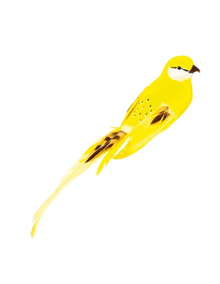 Pájaro con clip para la decoración de verano en escaparates de tiendas o comercios