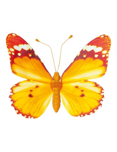 Mariposa con pinza para la decoración de verano en escaparates de tiendas o comercios