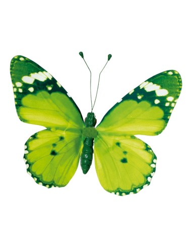 Mariposa con pinza para la decoración de verano en escaparates de tiendas o comercios