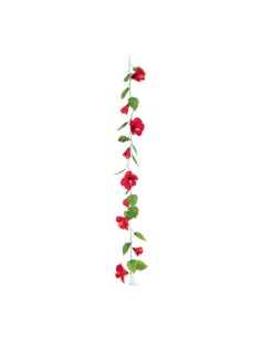 Guirnalda de hibisco para la decoración de verano en escaparates de tiendas o comercios 2