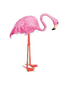 Flamenco para la decoración de verano en escaparates de tiendas o comercios 2