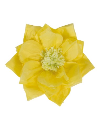 Flor de papel para la decoración de verano en escaparates de tiendas o comercios