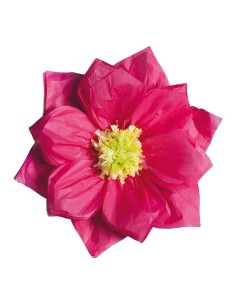 Flor de papel para la decoración de verano en escaparates de tiendas o comercios 2