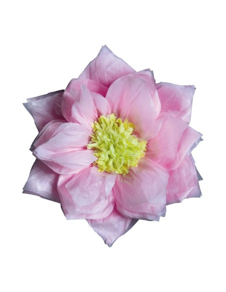Flor de papel para la decoración de verano en escaparates de tiendas o comercios