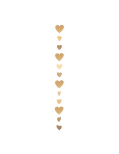 Guirnalda de corazones de papel para la decoración en del día de los enamorados 2