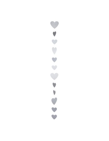 Guirnalda de corazones de papel para la decoración en del día de los enamorados