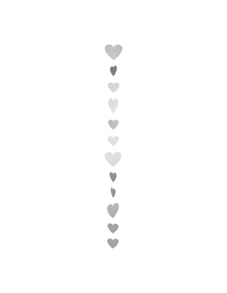 Guirnalda de corazones de papel para la decoración en del día de los enamorados
