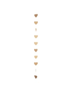Guirnalda de corazones de papel para la decoración en del día de los enamorados 2