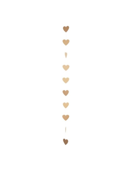 Guirnalda de corazones de papel para la decoración en del día de los enamorados