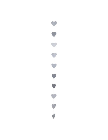 Guirnalda de corazones de papel para la decoración en del día de los enamorados