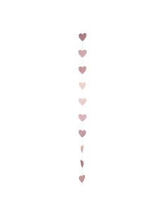 Guirnalda de corazones de papel para la decoración en del día de los enamorados 2