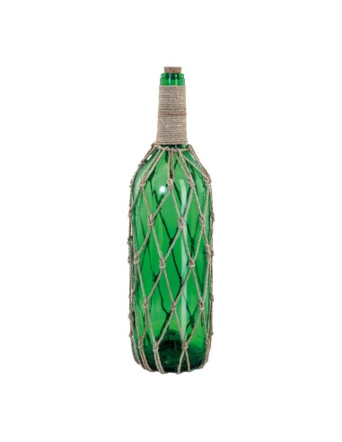 Mensaje de botella con corcho para la decoración de verano en escaparates de tiendas o comercios