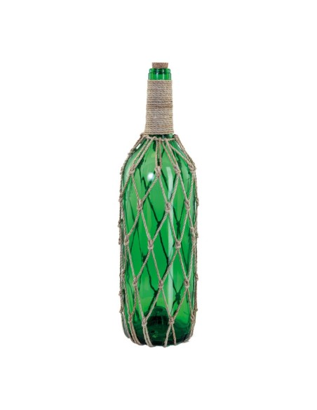 Mensaje de botella con corcho para la decoración de verano en escaparates de tiendas o comercios