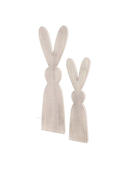 Contornos de conejo para escaparates de tiendas y pastelerías en pascua