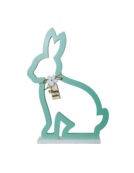 Contorno de conejo para escaparates de tiendas y pastelerías en pascua