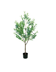 Olivo para la decoración de verano en escaparates de tiendas o comercios 2