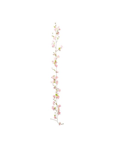 Guirnalda de flores de cerezo para la decoración de verano en escaparates de tiendas o comercios