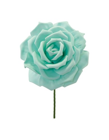Cabeza de flor rosa para la decoración de verano en escaparates de tiendas o comercios