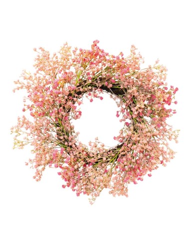 Corona de mimbre para escaparates de primavera en tiendas y centros comerciales