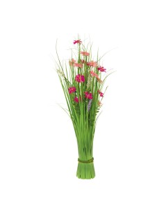 Manojo de hierba con flores de primavera para la decoración de verano en escaparates de tiendas o comercios 2