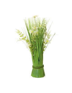 Manojo de hierba con flores de primavera para la decoración de verano en escaparates de tiendas o comercios 2