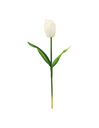 Tulipán con tallo para la decoración de verano en escaparates de tiendas o comercios