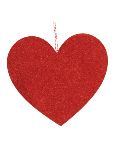 Corazón con percha para la decoración en del día de los enamorados