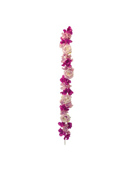 Guirnalda de flores para la decoración en del día de los enamorados