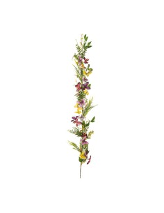 Guirnalda de flores con mariposas para escaparates veraniegos con helados en tiendas 2