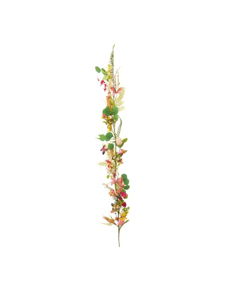 Guirnalda de flores para escaparates veraniegos con helados en tiendas