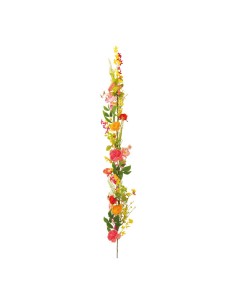 Guirnalda de flores variadas para escaparates veraniegos con helados en tiendas 2